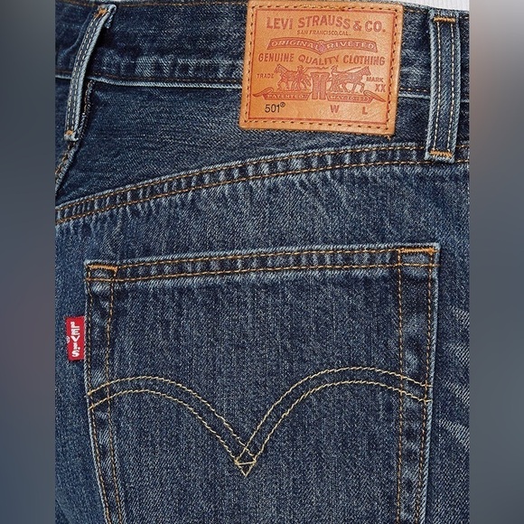 Levi's Women's 32317-0038 501 Short Short, Color:Blue (Echo Park 0038) Size: W29 - Picture 7 of 14